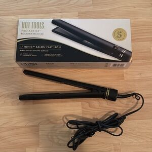 Pro Artist Black Gold 1" Iconic Micro Shine Salon Flat Iron